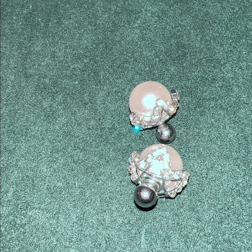 Elegant Silver and Pearl Earrings